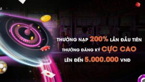 Thưởng nạp 200% lên đến 5 triệu đồng tại SV88